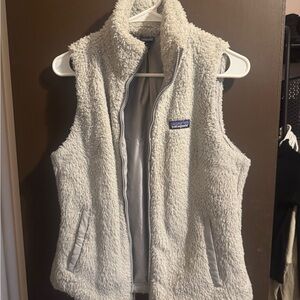 Patagonia White Fleece Vest